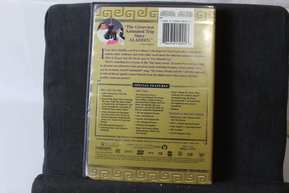 DVD The emperor’s new groove The ultimate groove 2-disc collector’s ...